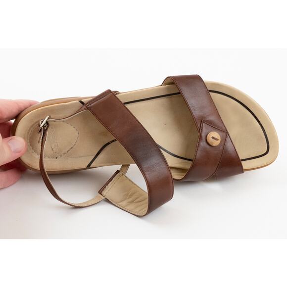 Dansko Sissy Brown Leather Ankle Strap Comfort Sandals Womens 9.5 / EU 40 - Picture 7 of 9